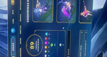Conta do lol 2016, nv 589 skins
