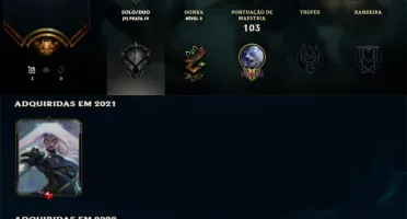 Conta League of Legends LOL Antiga 2012