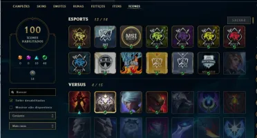 Conta de league of Legends mais de 100 campeões