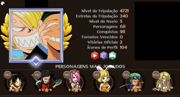 Conta Grand Line Adventures GLA muitas skins