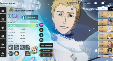 Conta black clover móbile