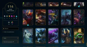 Conta de LOL antiga com rammus rei,kayle juiza e skins ultim