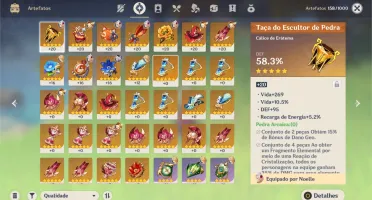 Conta AR 46 Klee+Qiqi+6150 Gemas+26 Dias de Benção da Lua