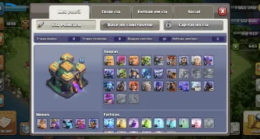 Conta Clash Of Clans Cv14 Top Full Acesso + 600 Gemas + Skin