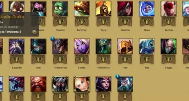 Conta Bronze 5 /57 champs/9 skins