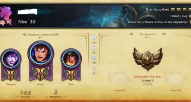 Conta Bronze 5 /57 champs/9 skins