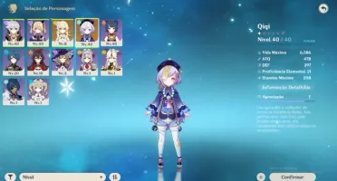 Genshin Impact - Conta AR25 - Qiqi + Razor + 7 Personas 4 ⭐️