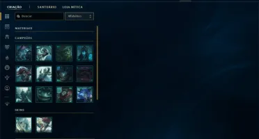 Unranked com 45 Champs e 3 Skins