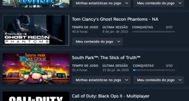 Steam CS+CS2 + Rust + Fc5 + Cod 2 + Gta V + Pubg + Outros
