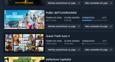 Steam CS+CS2 + Rust + Fc5 + Cod 2 + Gta V + Pubg + Outros