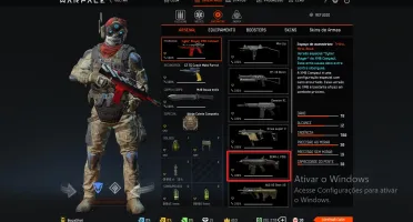Vendo conta Warface com Winchester Gold SCAR-L, entre outras