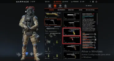 Vendo conta Warface com Winchester Gold SCAR-L, entre outras