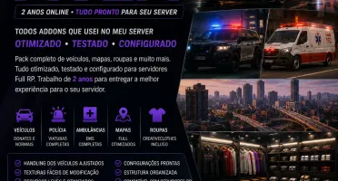 🔥 Pack Completo Fivem Ready To Use 2 Anos De Otimização 10G