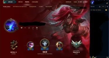 Conta lol prata 2, 57 campeões, 40 skins