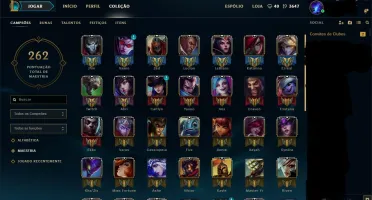 Conta lol prata 2, 57 campeões, 40 skins