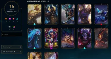 Conta PLATINA 2 COM 48 CHAMPS, lvl 70 e 16 SKINS