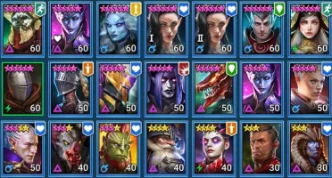 Raid Shadow Legends - conta Level 73 com Valkyrie e +