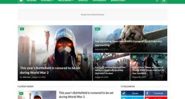 Template Blogger Games Premium Totalmente Editavel