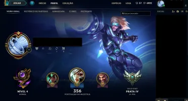 Conta league of legends 317 skins todos os champ Borda Gold