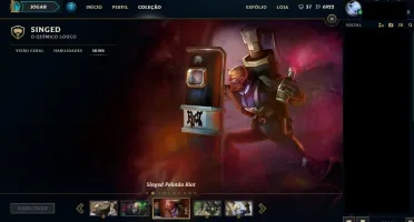 Conta league of legends 317 skins todos os champ Borda Gold