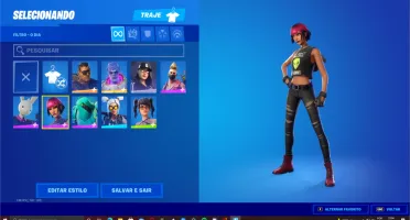 Conta Fortnite com passe, skins de verão e jogos resgatados