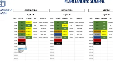 Planilha de Agendamentos 2026 – Completa e Profissional
