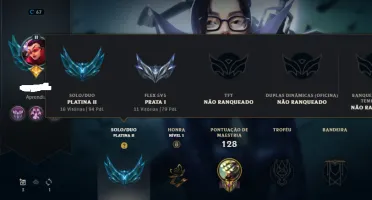 Conta LOL com Vayne Prestigio e Normal