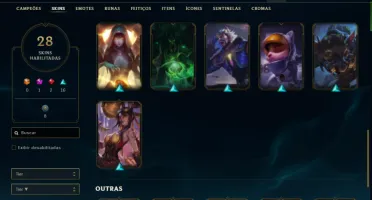 Conta LOL com Vayne Prestigio e Normal