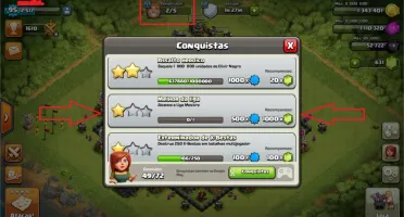 Conta Clash Of Clans CV9 60% Ótima oferta.