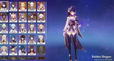 Genshin impact conta AR 52 Yoimiya + baal e Ayaka