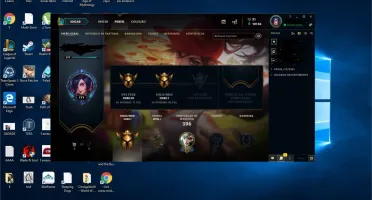 Conta lol gold 1 Mmr plat 3-2 89 campeões com 121 skins!
