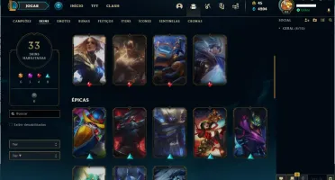 Conta gold 3 com skins boas