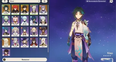 Ar 48 XIAO + DILUC + ZONGHLI + KEQING + Harpa CELESTIAL