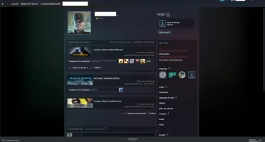 Conta Steam com CSGO PRIME (patente AK) e vários jogos
