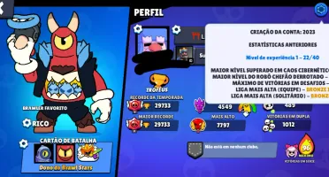 Conta à venda, conta criada no ano de 2023 | Brawl Stars
