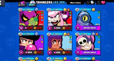 Conta à venda, conta criada no ano de 2023 | Brawl Stars