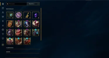 CONTA LOL OURO 2, 70 CHAMPIONS, 20 SKINS