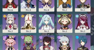 Genshim Impact (AR10): Venti+Elegy (arco)+Diluc+Andarilho