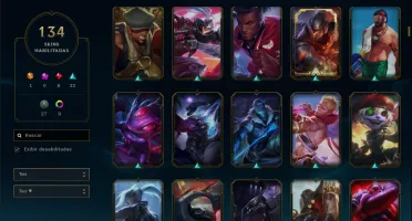 Conta de LOL - 134 Skins & Platina ll