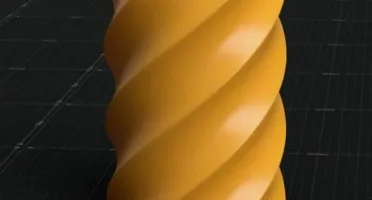 Porta-Canetas Espiral Torcido em Impressão 3D