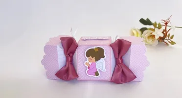 Kit Festa 20 Lembrancinhas Batizado Menina Personalizadas
