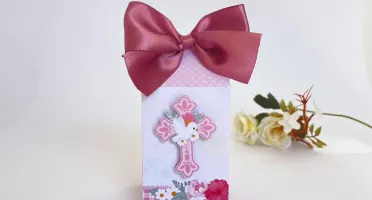 Kit Festa 20 Lembrancinhas Batizado Menina Personalizadas