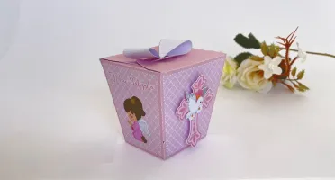 Kit Festa 20 Lembrancinhas Batizado Menina Personalizadas
