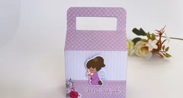 Kit Festa 20 Lembrancinhas Batizado Menina Personalizadas