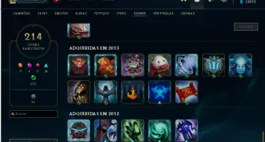 CONTA LEAGUE OF LEGENDS FULL