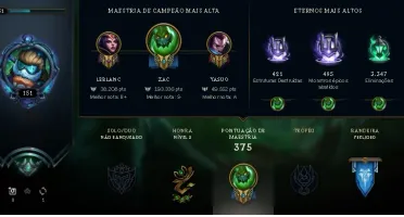 CONTA LEAGUE OF LEGENDS FULL