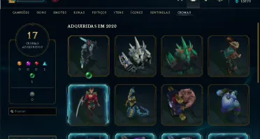 CONTA LEAGUE OF LEGENDS FULL