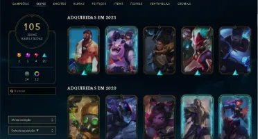 CONTA LEAGUE OF LEGENDS FULL