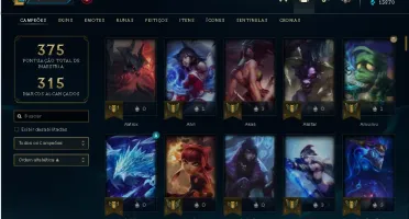 CONTA LEAGUE OF LEGENDS FULL
