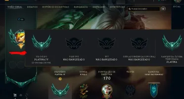 Conta Inativa Platina 4 Com 60%Wr